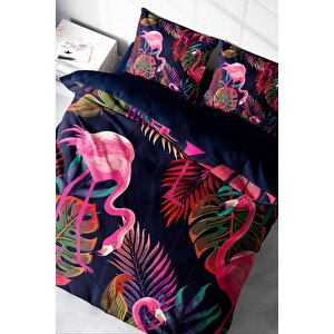 King Size Flamingo I 3d Çift Kişilik Nevresim Takımı