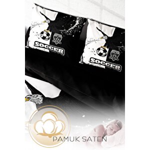 King Size Black & White 3d Çift Kişilik Nevresim Takımı