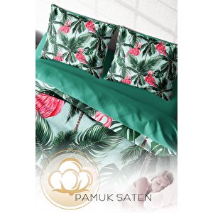 King Size Flamingo Iı 3d Çift Kişilik Nevresim Takımı