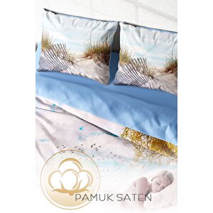 King Size Reeds 3d Dijital Baskılı Çift Kişilik Nevresim Takımı