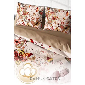 King Size Indiano 3d Çift Kişilik Nevresim Takımı