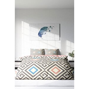 King Size Geometric Modern Çift Kişilik Nevresim Takımı