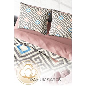 King Size Geometric Modern Çift Kişilik Nevresim Takımı