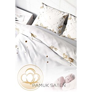 King Size Soft 3d Pamuk Saten Çift Kişilik Nevresim Takımı