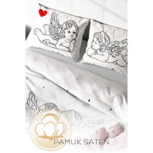 King Size Angel Modern Çift Kişilik Nevresim Takımı
