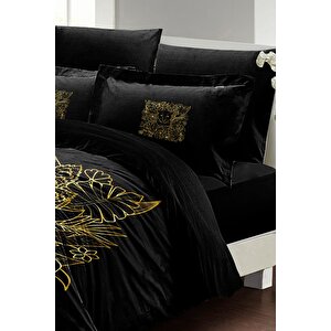 King Size Leopar Line Çift Kişilik Nevresim Takımı %100 Pamuk Saten 3d Özel Tasarım