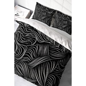 King Size Zebra Stripes Modern Çift Kişilik Nevresim Takımı