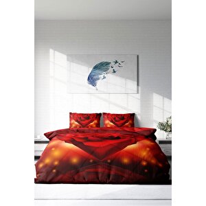 King Size Sevgililer Günü Vıı 3d Çift Kişilik Nevresim Takımı