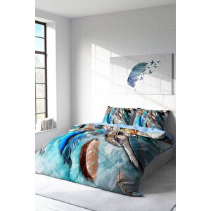 King Size Mystery 3d Dijital Baskılı Çift Kişilik Nevresim Takımı