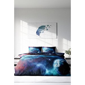 King Size Star Night 3d Çift Kişilik Nevresim Takımı
