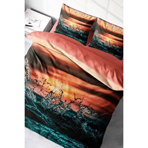 King Size Deniz 3d Çift Kişilik Nevresim Takımı