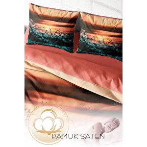King Size Deniz 3d Çift Kişilik Nevresim Takımı