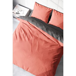 King Size Deluxe Çift Taraflı Pamuk Ranforce Çift Kişilik Nevresim Takımı