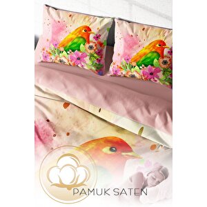 King Size Bird Nest Naturel Çift Kişilik Nevresim Takımı