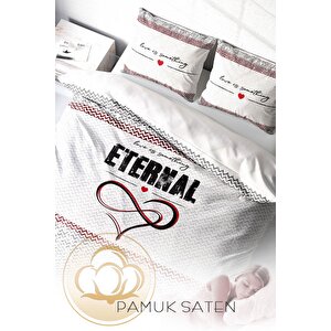 King Size Eternal 3d Pamuk Saten Çift Kişilik Nevresim Takımı