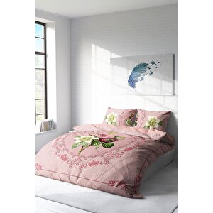 King Size Damask Rose 3d Çift Kişilik Nevresim Takımı