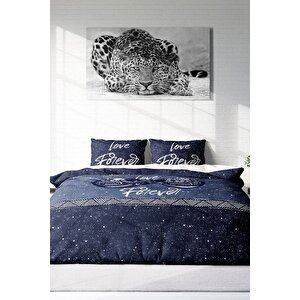 King Size Space Infinity 3d Pamuk Saten Çift Kişilik Nevresim Takımı