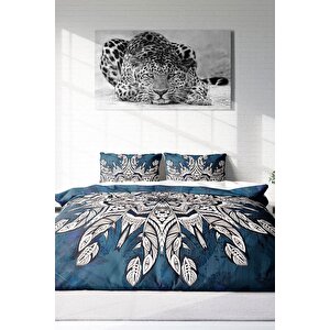 King Size Ethnic Mandala 3d Pamuk Saten Çift Kişilik Nevresim Takımı