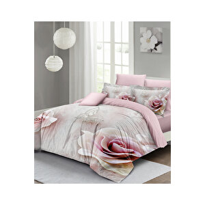 King Size Wildrose 3d Çift Kişilik Nevresim Takımı
