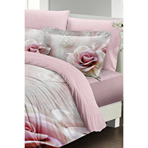 King Size Wildrose 3d Çift Kişilik Nevresim Takımı