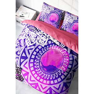 King Size Purple Ring 3d Çift Kişilik Nevresim Takımı
