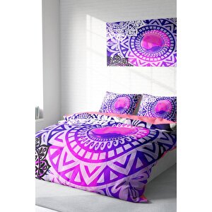 King Size Purple Ring 3d Çift Kişilik Nevresim Takımı