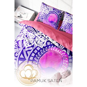 King Size Purple Ring 3d Çift Kişilik Nevresim Takımı