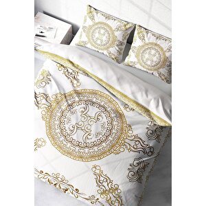 King Size Gold Baraque Klasik Çift Kişilik Nevresim Takımı