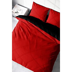 King Size Çift Taraflı Pamuk Ranforce Çift Kişilik Nevresim Takımı