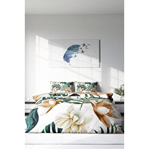 King Size Soft Tropik 3d Çift Kişilik Nevresim Takımı