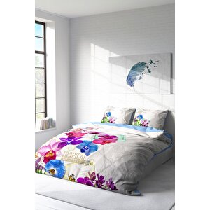 King Size 3d Dijital Baskılı Çift Kişilik Nevresim Takımı