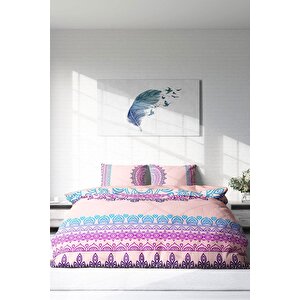 King Size Soft Mandala Klasik Çift Kişilik Nevresim Takımı