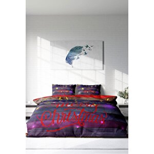 King Size Ny Dark 3d Dijital Baskılı Çift Kişilik Nevresim Takımı