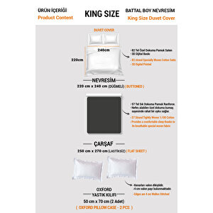 King Size Osmanlı Motifleri Iv 3d Çift Kişilik Nevresim Takımı