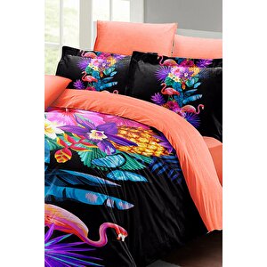 King Size Flamingo Iıı 3d Çift Kişilik Nevresim Takımı