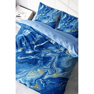 King Size Bluedream 3d Pamuk Saten Çift Kişilik Nevresim Takımı