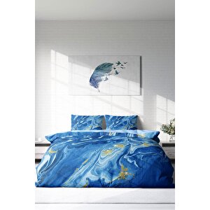 King Size Bluedream 3d Pamuk Saten Çift Kişilik Nevresim Takımı