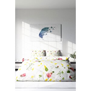 King Size Garden Naturel Çift Kişilik Nevresim Takımı