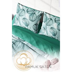 King Size Baloni 3d Pamuk Saten Çift Kişilik Nevresim Takımı