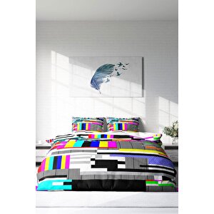 King Size No Signal 3d Çift Kişilik Nevresim Takımı