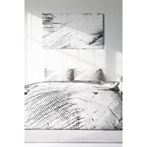 King Size Lux Marble 3d Pamuk Saten Çift Kişilik Nevresim Takımı
