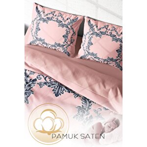 King Size Pink Baraque 3d Çift Kişilik Nevresim Takımı