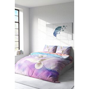 King Size Pigeon 3d Çift Kişilik Nevresim Takımı