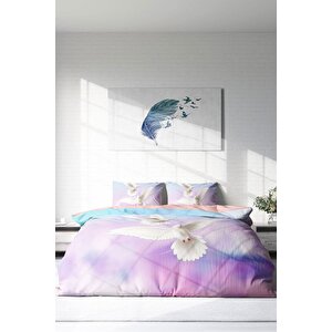 King Size Pigeon 3d Çift Kişilik Nevresim Takımı