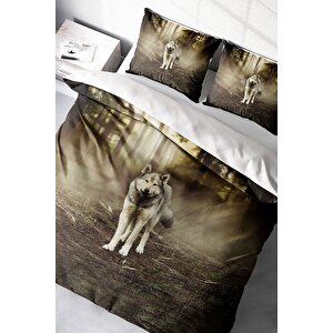 King Size Fluwolf 3d Dijital Baskılı Çift Kişilik Nevresim Takımı