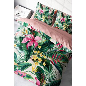 King Size Lily 3d Pamuk Saten Çift Kişilik Nevresim Takımı