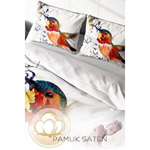 King Size Alaycı Kuş 3d Çift Kişilik Nevresim Takımı