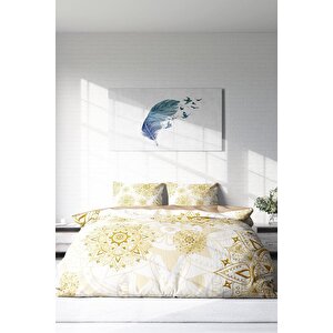 King Size Gold Luxury 3d Çift Kişilik Nevresim Takımı