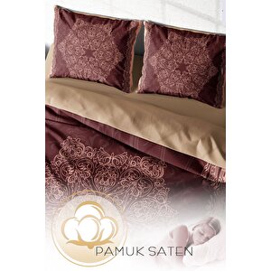 King Size Browny 3d Çift Kişilik Nevresim Takımı