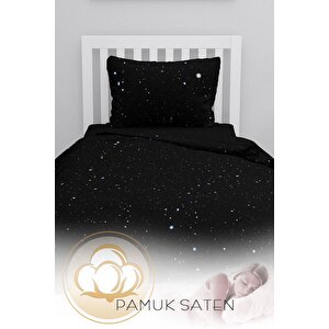 King Size Starly Night 3d Pamuk Saten Tek Kişilik Nevresim Takımı
